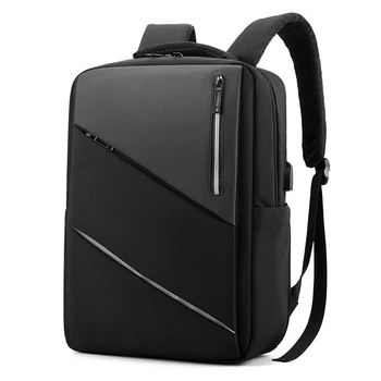 15,6-дюймовый Деловой рюкзак для ноутбука большой емкости, мужская Высококачественная Водонепроницаемая Компьютерная сумка для мужчин, рюкзак для путешествий с зарядкой UBS