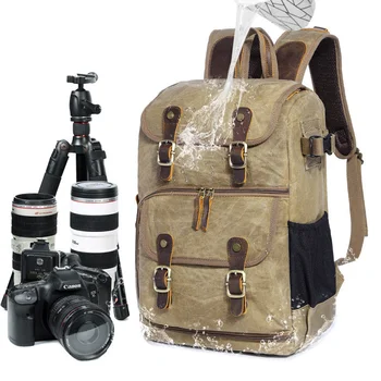 Вместительная сумка для фотосъемки из батика, водонепроницаемая сумка для камеры на открытом воздухе, рюкзак для Canon Nikon Sony DSLR SLR