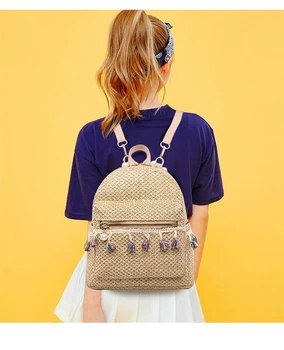 Летняя модная женская сумочка ручной работы с кисточками, женская сумка-тоут большой емкости, пляжная сумка для отдыха, сумка через плечо