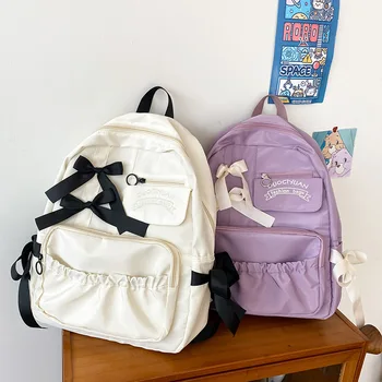 Модный рюкзак, холщовый женский рюкзак, противоугонные сумки через плечо, Новая школьная сумка для девочек-подростков, школьная сумка для девочек