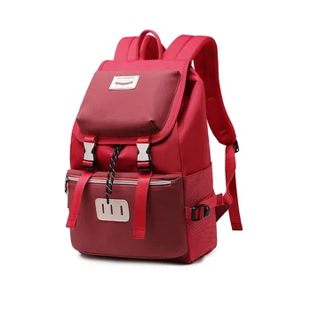 Распродажа больших водонепроницаемых нейлоновых розово-красных школьных рюкзаков для девочек