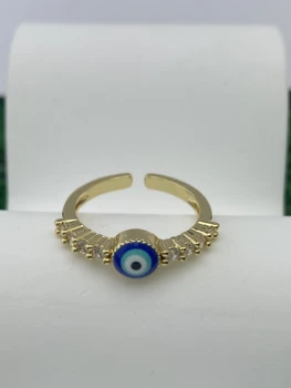 Регулируемое Готическое кольцо от сглаза с тяжелым бисером, подарки для мужчин и Женщин