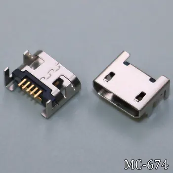 1 шт. Разъем Micro USB 5pin Разъем Micro USB Четыре ножки 5P Вставная пластина сиденье Разъем Mini USB