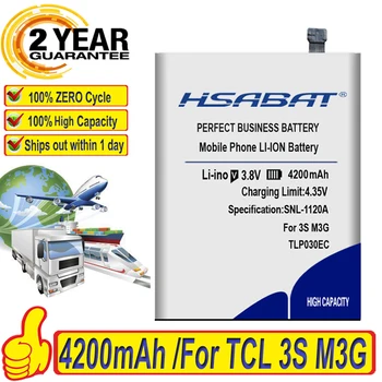 100% Новый аккумулятор HSABAT 4200mAh TLP030EC для TCL 3S M3G