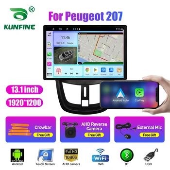 13,1-дюймовый автомобильный радиоприемник для Peugeot 207 Автомобильный DVD GPS Навигация Стерео Carplay 2 Din Центральный мультимедийный Android Auto
