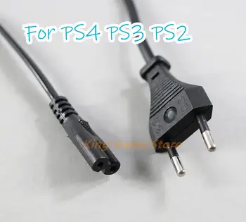 15 шт./лот Сменный кабель питания ЕС/США для Sony PlayStation PS4 для PS3 Для PS2 Игровой контроллер Шнур питания длиной 1 м