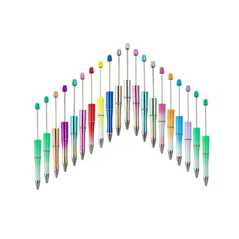 20x Креативная ручка из бисера Для печати, многоцветная шариковая ручка, ручки из бисера, ручка из бисера для написания, рисования, Офисные подарки студентам