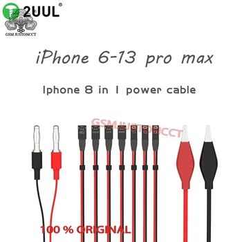 2UUL Ультра Мягкая Линия Питания Для iPhone 14 13 Pro MAX 13 mini 12 11 11Pro 7 8 8P X XS max Контрольный Кабель Питания Постоянного Тока Инструменты