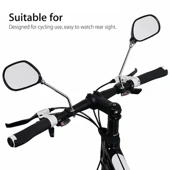 2шт Велосипед MTB Руль, Регулируемые боковые зеркала заднего вида, Замена аксессуаров для велосипедов