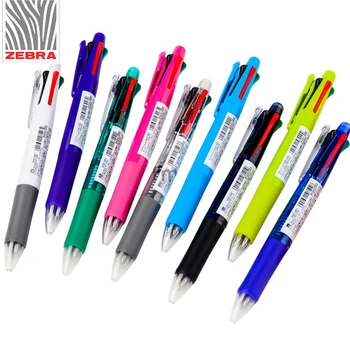 3 Штуки шариковых ручек Zebra B4SA1 с зажимом 4 цвета 0,7 мм (черная, синяя, красная, зеленая) + Механические карандаши 0,5 мм, ручки 5 в 1