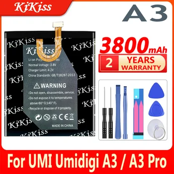 3800 мАч Аккумулятор Для UMI Umidigi A3 /A3 Pro A3Pro Запасные Аккумуляторы Для Сотового Телефона UMI Umidigi A3 A3 Pro + Инструменты