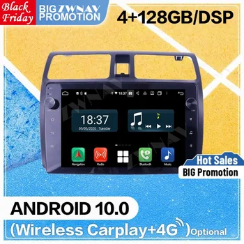 4 + 128 Г DSP Carplay Android 10 Экран Плеер Для Suzuki Swift 2009 2010 2011 GPS Navi Авто Радио Аудио Стерео Рекордер Головное Устройство