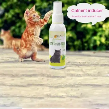 50 мл Кошачий Мятный Спрей Pet Breathing Fresh Spray Высококачественный Кошачий Мятный Коровий Газон С Оборудованием Mint Cat Pet Training Toy Inducer