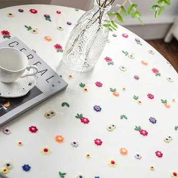 7 Стилей Изысканная Кружевная скатерть с вышивкой в виде цветка, Накрытие стола, Разноцветные скатерти для обеденного стола при свечах