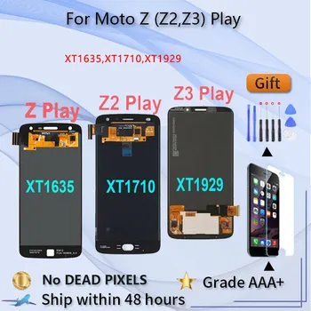 AAA + ЖК-Дисплей Для Motorola moto Z Play XT1635 Z2 Play XT1710 Z3 Play XT1929 Замена Дигитайзера Сенсорного Экрана ЖК-дисплея В сборе