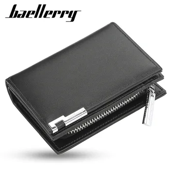 baellerry/ Новый мужской короткий кошелек, модный повседневный органайзер для карт, кошелек на молнии большой емкости, Оптовая продажа
