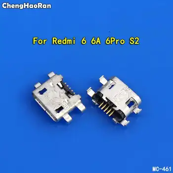 ChengHaoRan 2 шт. Зарядный Порт Для Xiaomi Redmi 6 6A 6Pro S2 Разъем Micro USB Для Зарядки через USB Док-Станция Разъем