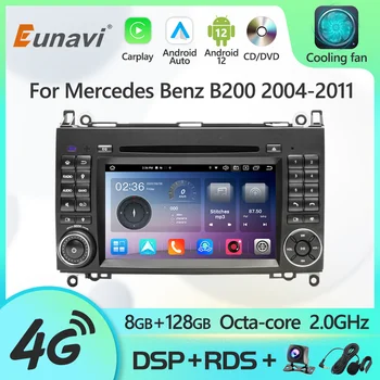 Eunavi 2 Din Android 12 Радио DVD-Плеер Для Mercedes Benz B200 Sprinter W906 W639 AB Class W169 W245 2004-2011 GPS Мультимедиа