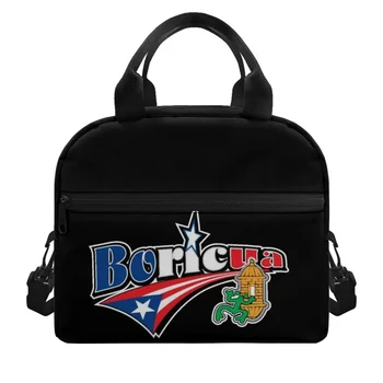 FORUDESIGNS Флаг Пуэрто-Рико, креативный дизайн, сумки для ланча для женщин, модные сумки для перекусов, легкие Многофункциональные