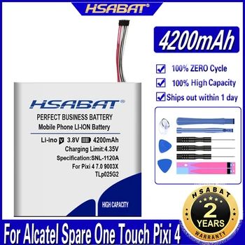HSABAT TLP025GC TLP025G2 Аккумулятор емкостью 4200 мАч Для Alcatel Spare One Touch Pixi 4 (7) 3G 9003X 9003A Батареи