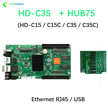 Huidu HD-C36/HD-C36C Асинхронная RGB Светодиодная Видеокарта HUB75 WIFI 3G 4G с приемной картой HD-R500 501