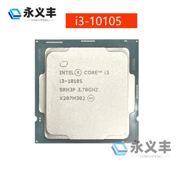 Intel Core I3-10105 Новый i3 10105 i310105 3,7 ГГц четырехъядерный восьмипоточный процессор L3 = 6M 65W LGA1200 оригинальный подлинный