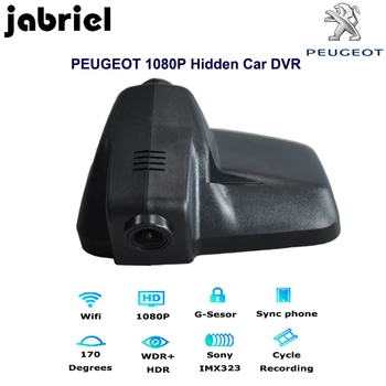 Jabriel Auto HD 1080P wifi dash cam скрытый автомобильный видеорегистратор с двумя объективами камера заднего вида видеорегистратор для 2015 2016 2017 2018 PEUGEOT 408