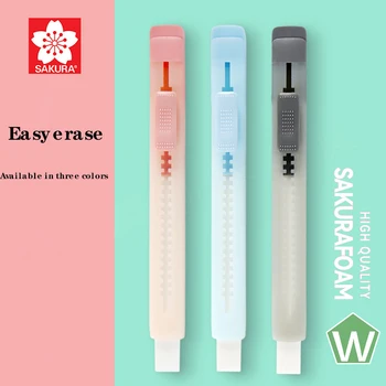 Japan SAKURA Mist Limited Pen Type Push-pull Eraser Ластик, чистый, удобный в переноске, Специальный Ластик для изучения художественного Рисунка