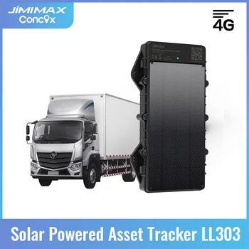 JIMIMAX LL303 Локатор На Солнечной Энергии 4G GPS Трекер Автомобиля Bluetooth Устройство Слежения 10000 мАч Батарея Дистанционное Управление Сигнализация Приложение