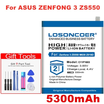 LOSONCOER 5300 мАч C11P1603 Аккумулятор для ASUS Zenfone 3 Zenfone3 ZS550 M630 Deluxe 5,7 дюймов Z016D ZS570KL + Бесплатные инструменты