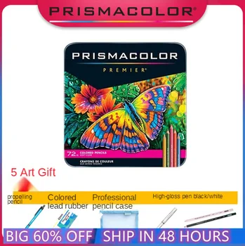 Prismacolor Premier – crayons de couleur, 24, 48, 72 couleurs, pour dessin, rapide, pour artiste, avec 5 outils supplémentaires