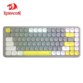 REDRAGON TL84 USB Механическая Игровая RGB Клавиатура С Поддержкой беспроводной Bluetooth 5.0 2.4 G 84 клавиши для Вычислительного Ноутбука Mac OS Windows PC