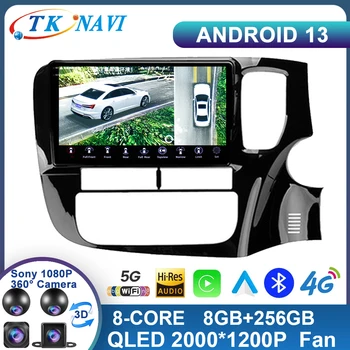 RHD Android 13 Для Mitsubishi Outlander 3 GF0W GG0W 2012-2018 Carplay Автомобильный Радио Мультимедийный плеер 2 Din GPS DVD Головное устройство WIFI