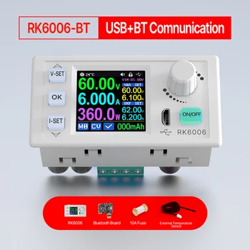 RK6006 RK6006-BT WiFi Цифровой управляющий источник питания постоянного тока USB Модуль понижения напряжения Понижающий преобразователь Вольтметр 60 В 6A