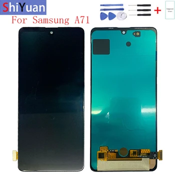 Super Amoled LCD Сенсорный Экран Дигитайзер Дисплей Для Samsung Galaxy A71 A715F LCD Touch с Заменой Рамки В Сборе