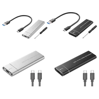 USB 3.1 Type-C M.2 Корпус NVME SSD Внешний Корпус M2 NVMe Адаптер 10 Гбит/с M-Key PCI-E Твердотельный диск Мобильный Чехол Коробка