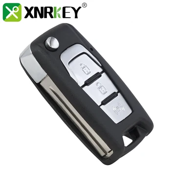 XNRKEY 3 Кнопки Флип-Ключа Автомобиля Shell Fob для Ssangyong Korando New Actyon C200 2016 2017 Складной Чехол Для Ключей Switchblade