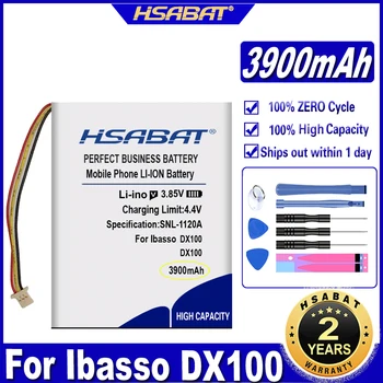 Аккумулятор HSABAT dx100 емкостью 3900 мАч для аккумуляторов плеера Ibasso dx100