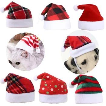 Аксессуары для щенков и собак для маленьких собачек, костюм собаки, шапочки для кошек, костюмы для собак, товары для домашних животных, Рождественская шляпа для кошек, кепка для собак
