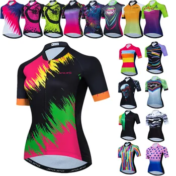 Велосипедная одежда Джерси для Шоссейных велосипедов Летняя Женская рубашка с коротким рукавом Женская Велосипедная Одежда MTB Одежда Ropa Ciclismo