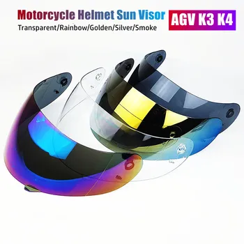 Горячая Распродажа Защитная маска Для AGV K3 K4 Мотоциклетный Шлем Объектив Для AGV K3 K4 Полнолицевой Мото Шлем Солнцезащитный Козырек (Не Шлем AGV K3 SV)