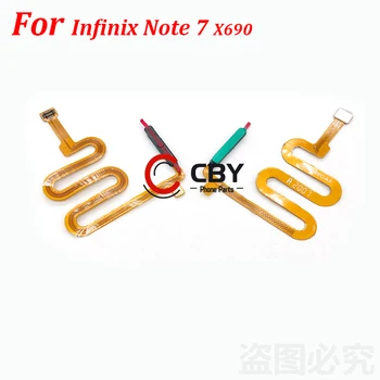 Для Infinix Note 7 Lite 10 Pro X656 X690 X693 X695 Включение Выключение Питания Боковая кнопка Ключ Гибкий Кабель Отпечатков пальцев Touch ID