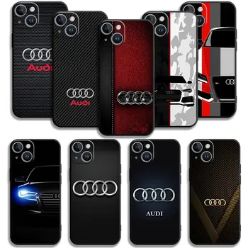 Для iPhone 15 7 Plus 5 6S 6 SE2022 SE2020 SE Роскошный Автомобиль Audi-Спортивный Чехол Для Телефона с Логотипом
