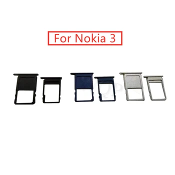 для Nokia 3 Держатель лотка для карт памяти Слот для SIM-карты Micro SD Адаптер Замена Ремонт Запасные части