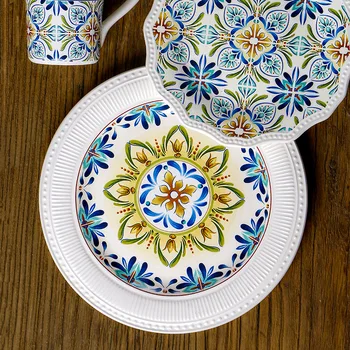 Европейская и американская керамическая тарелка для домашнего творчества, блюда западной кухни, Итальянская паста