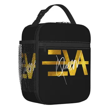 Изготовленная на заказ золотая сумка для ланча с логотипом Eva Queen Для мужчин и женщин, холодильник, теплые изолированные ланч-боксы для детей, школьников