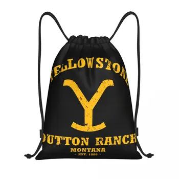 Изготовленный на заказ рюкзак на шнурке Yellowstone Dutton Ranch, сумки для женщин и мужчин, легкие Спортивные рюкзаки для спортзала, сумки для путешествий