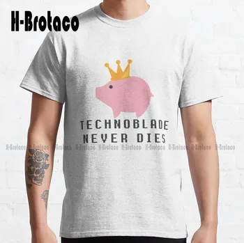 Классическая футболка Technoblade, высококачественные милые Элегантные футболки из милого мультфильма Каваи, милые хлопчатобумажные футболки, подарок на заказ Xs-5Xl Унисекс