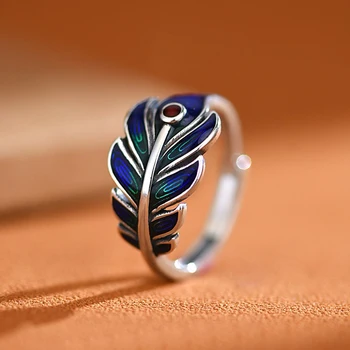 Кольцо серебряного цвета HX, мужское стильное кольцо с сапфировым покрытием Высокого качества, открывающееся на указательный палец, Регулируемые Женские кольца, ювелирные изделия