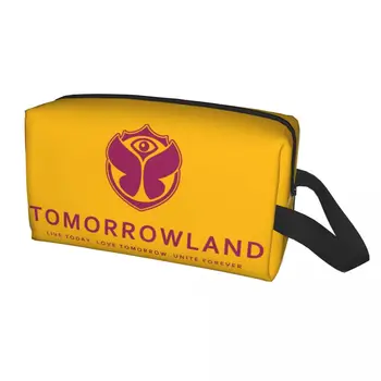 Косметичка Tomorrowland Женская Kawaii Большой емкости Бельгийский Фестиваль электронной Танцевальной музыки, Косметичка для хранения сумок для туалетных принадлежностей